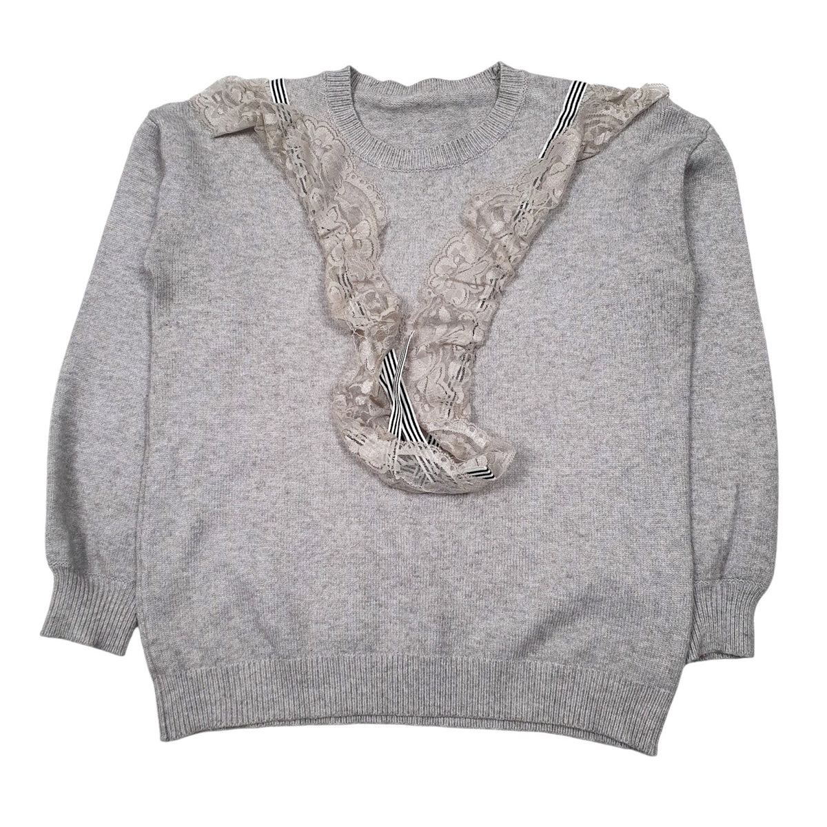 Womens Grey Unbranded Knit Crewneck Jumper
