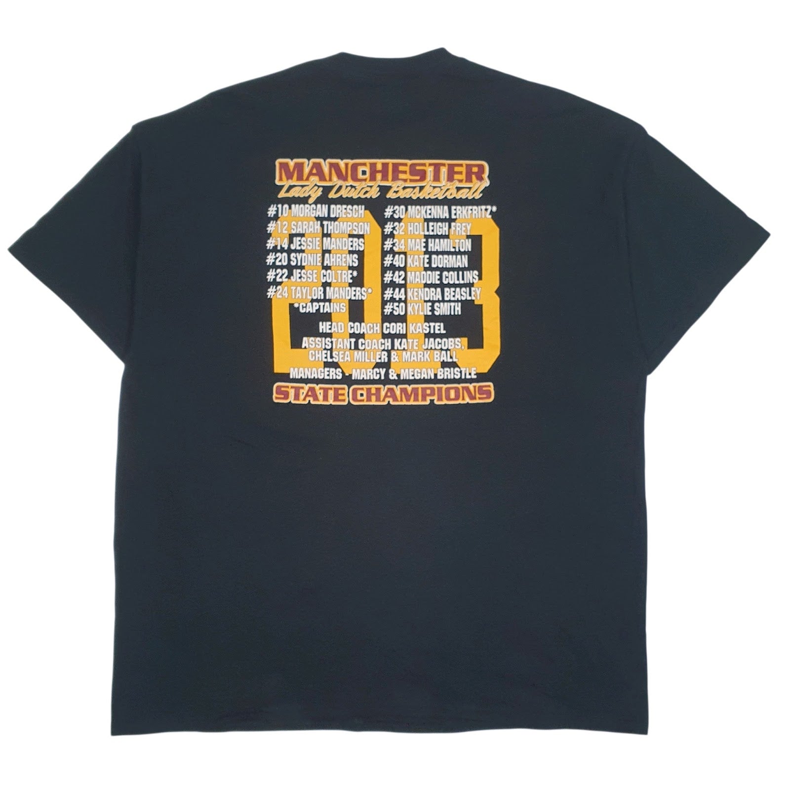 Mens Black Gildan Manchester Flying Dutch  T Shirt