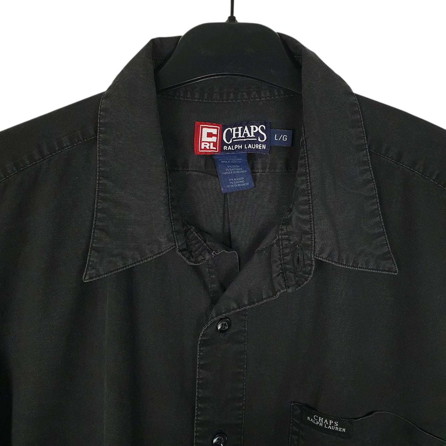 Mens Black Ralph Lauren Vintage 90s  Shirt