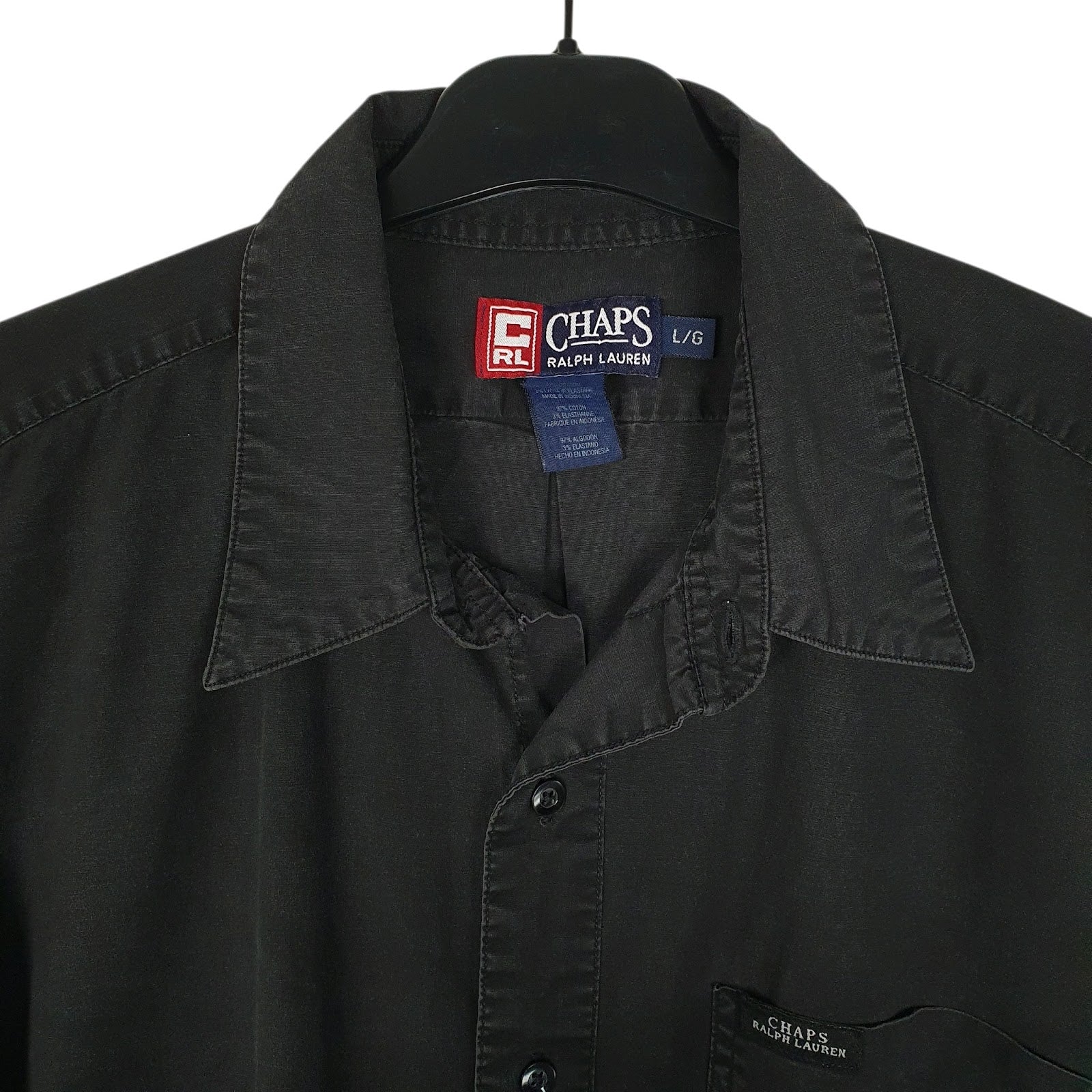 Mens Black Ralph Lauren Vintage 90s  Shirt
