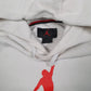 Mens White Nike Air Jordan Basketball Hoodie Jumper