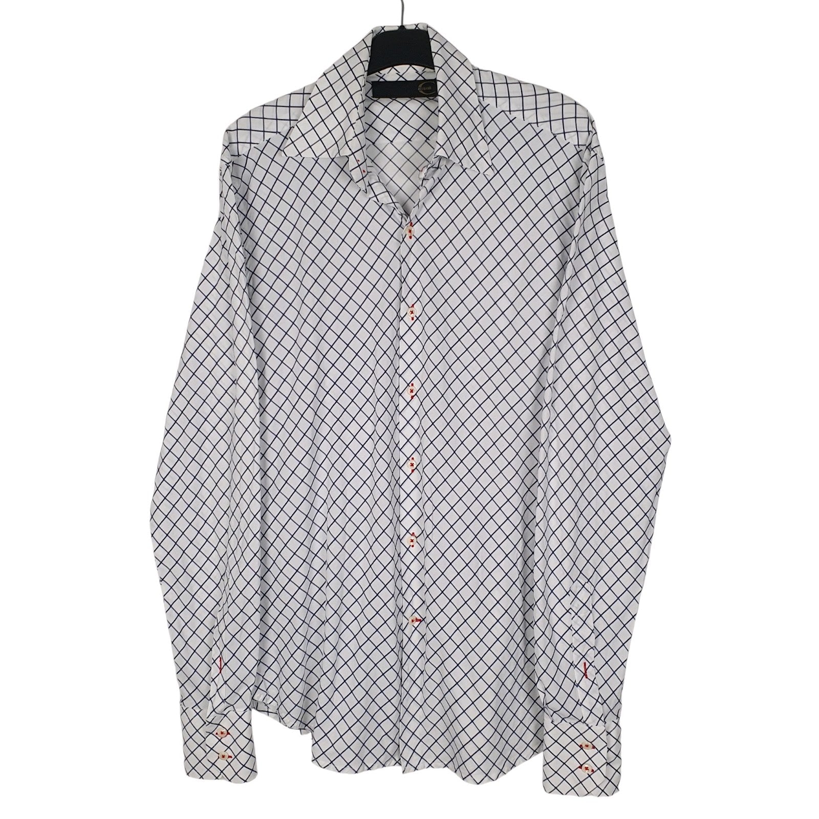 Mens White Roberto Cavalli  Long Sleeve Shirt