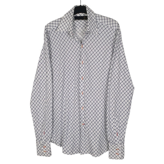 Mens White Roberto Cavalli  Long Sleeve Shirt