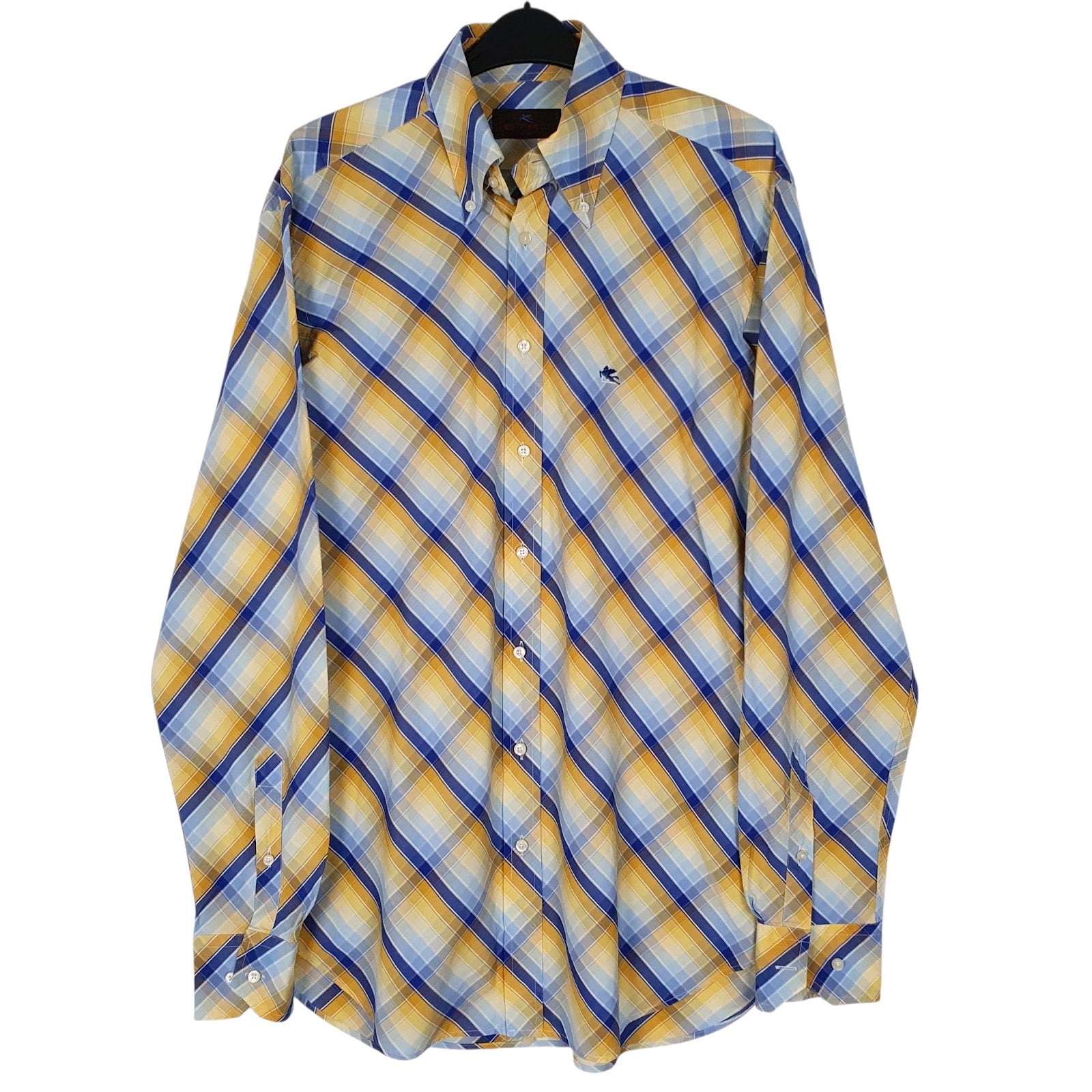 Mens Yellow Etro  Long Sleeve Shirt