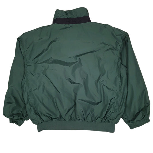 Mens Green Columbia Sportswear Company Windbreaker Fleece Lined Full Zip Coat