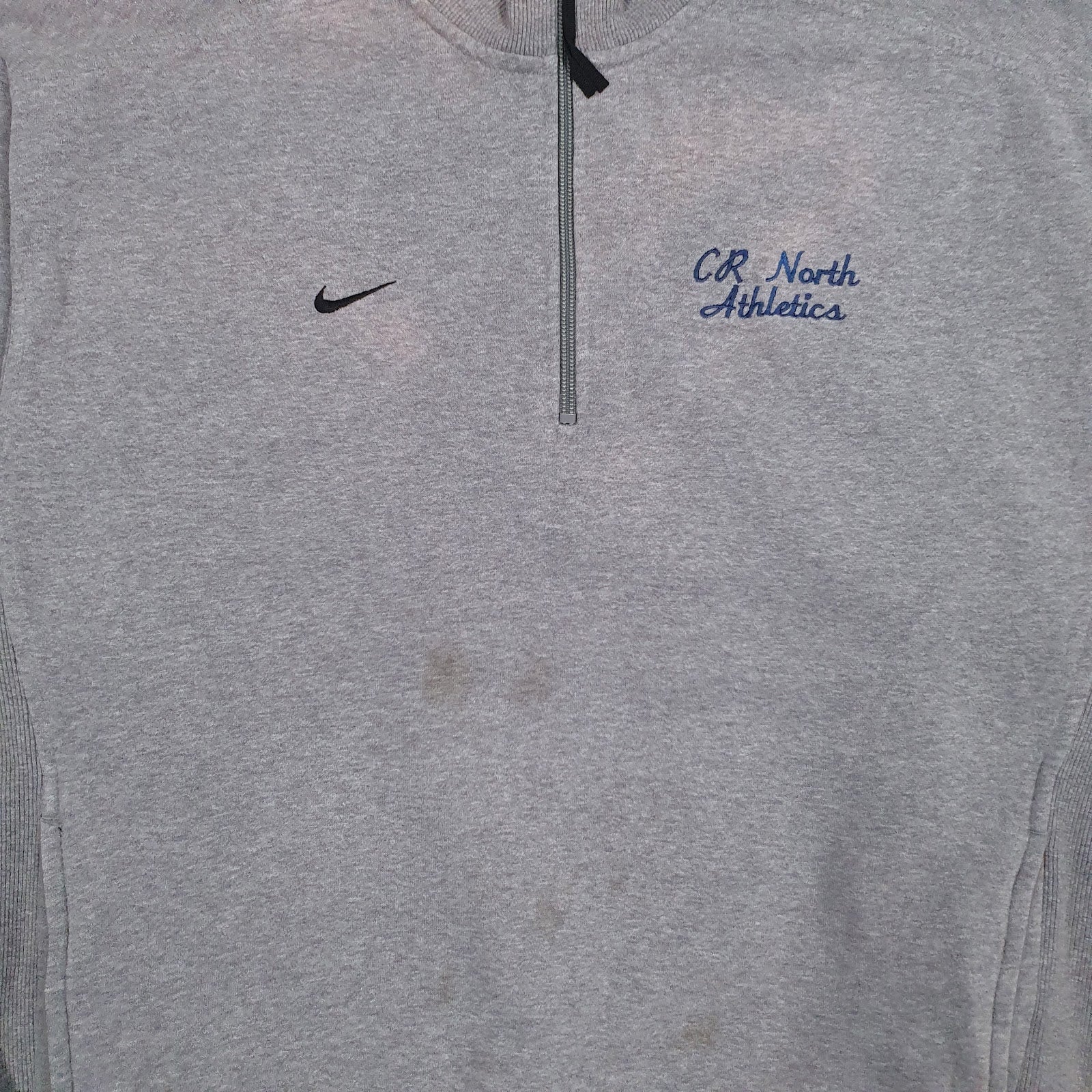 Mens Grey Nike  Quarter Zip Jumper