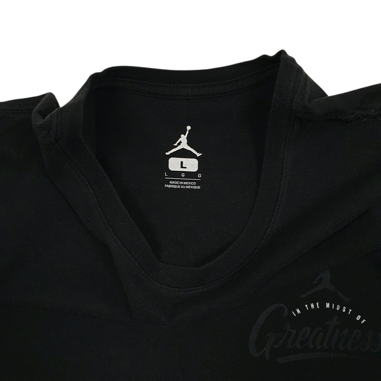 Mens Black Nike Air Jordan Basketball  T Shirt