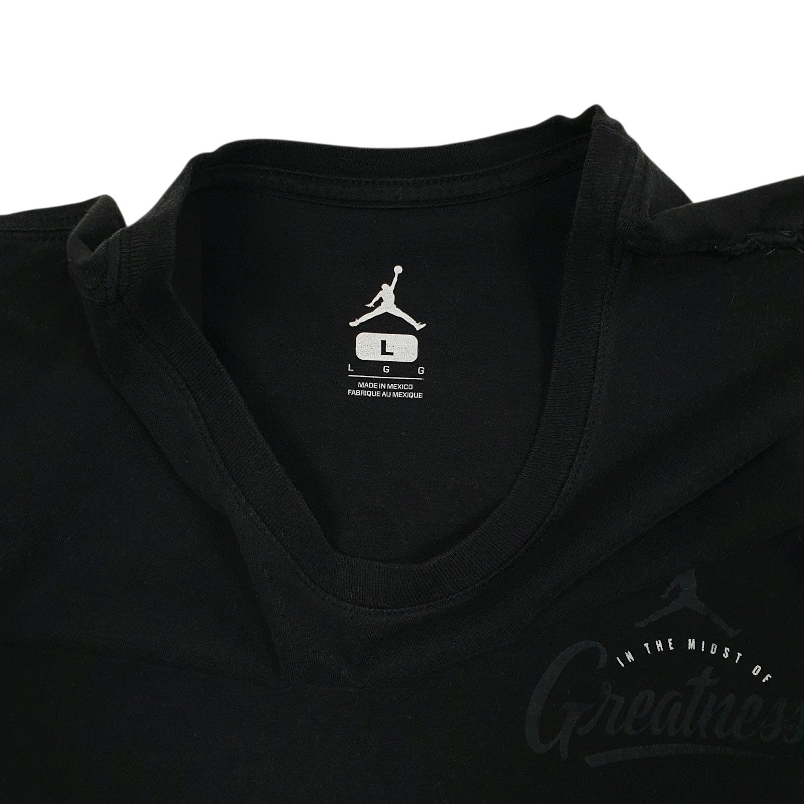 Mens Black Nike Air Jordan Basketball  T Shirt