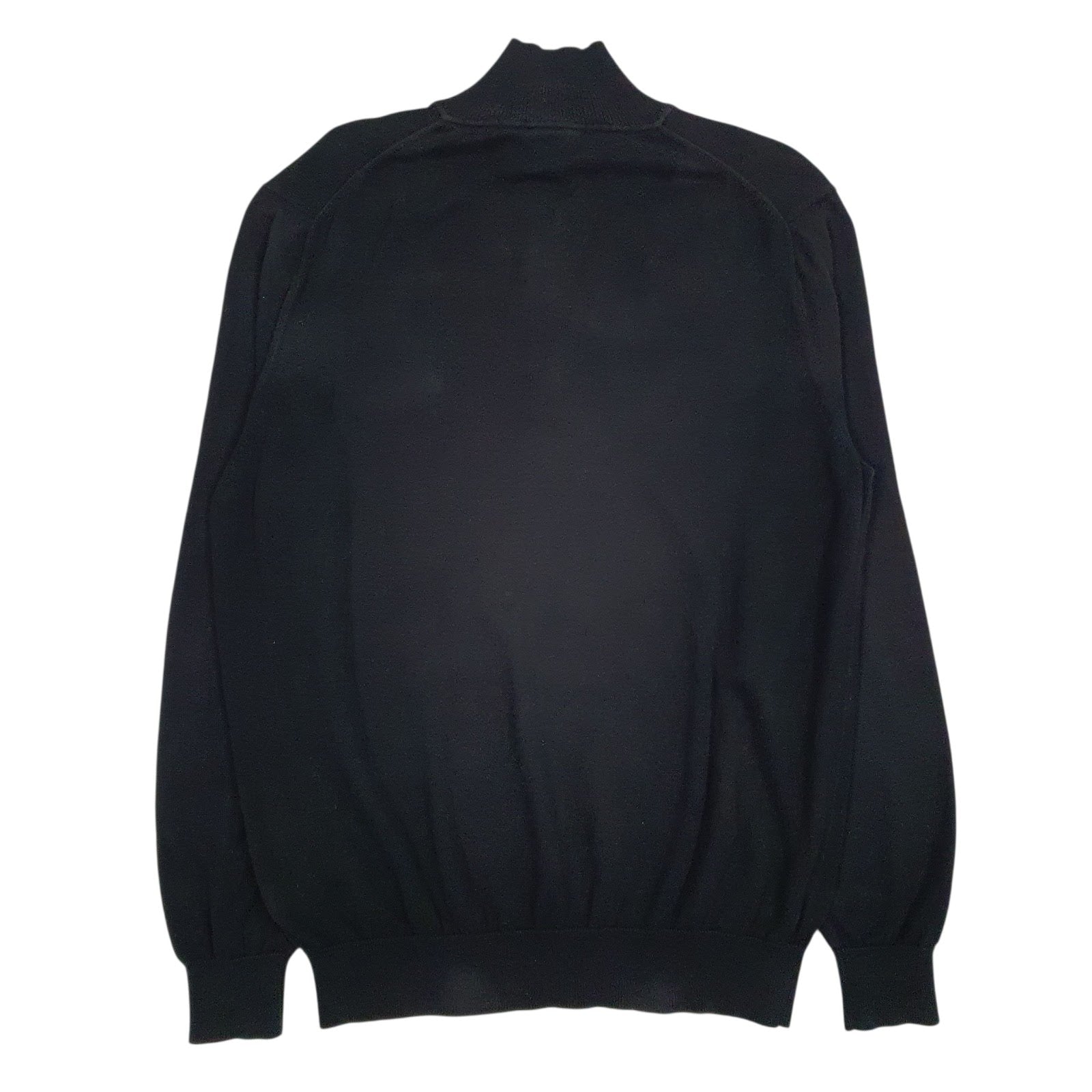 Mens Black Lacoste  Quarter Zip Jumper