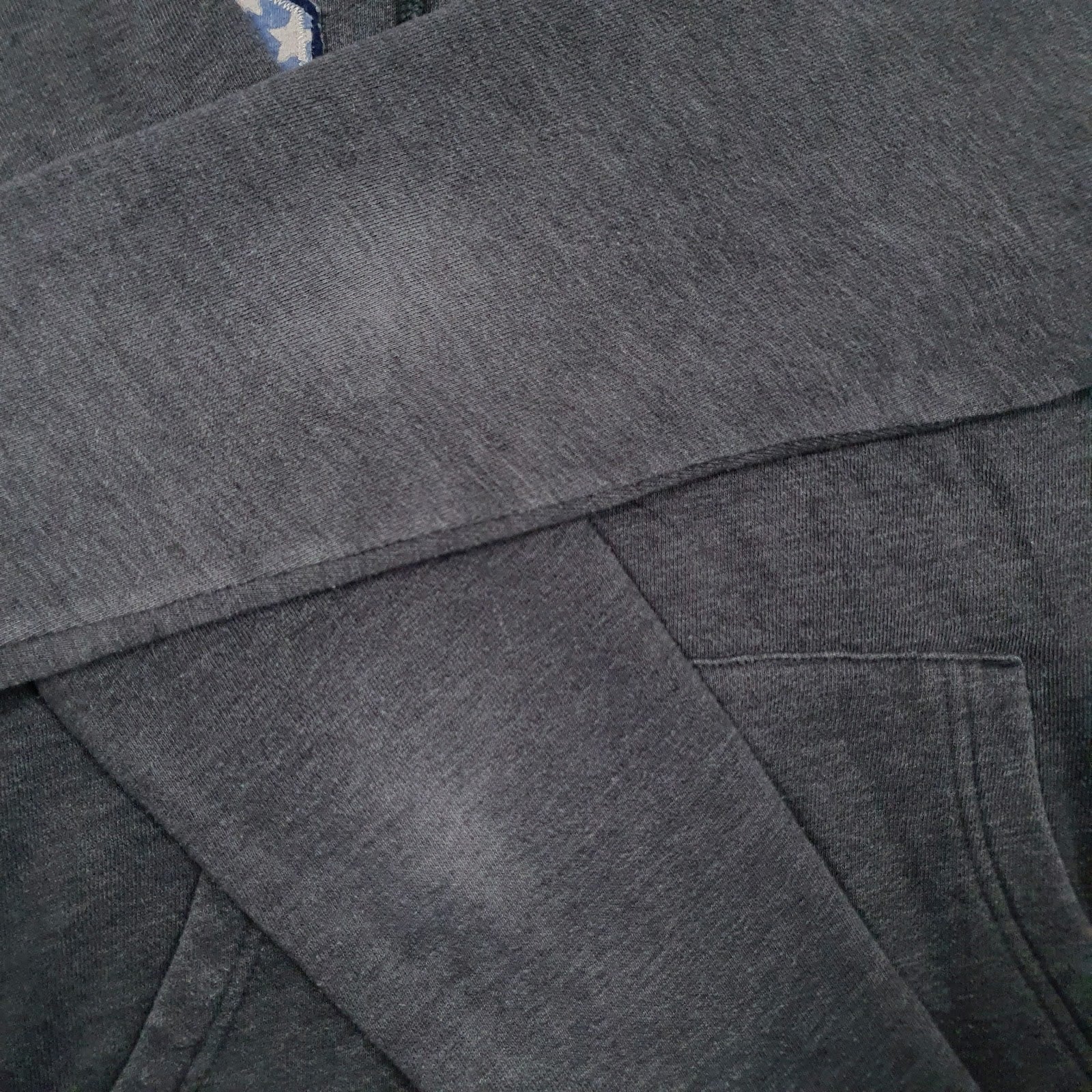 Mens Grey Gap Spellout Hoodie Jumper