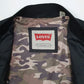 Mens Black Levis Bomber  Coat