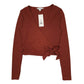 Womens Brown Miss Selfridge Blouse Long Sleeve T Shirt