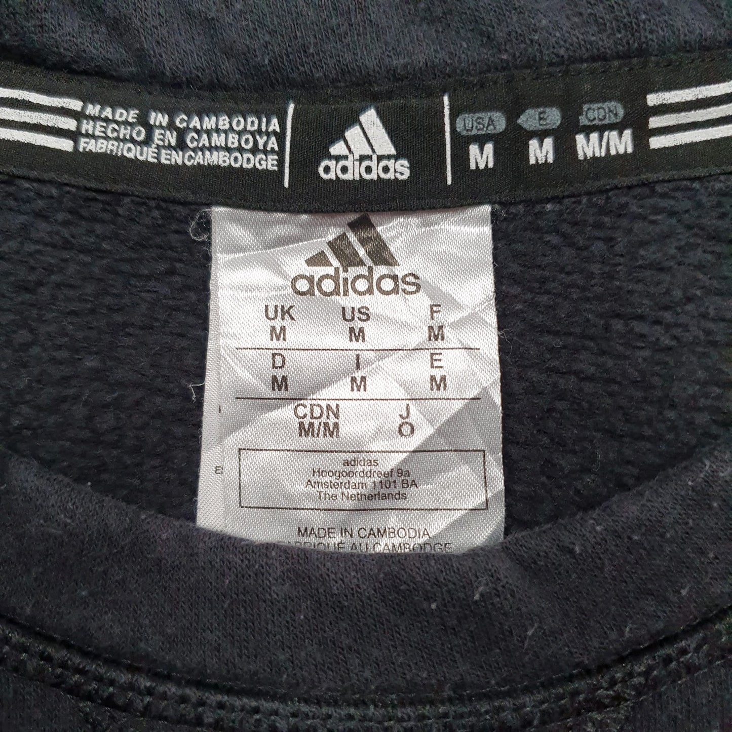 Mens Black Adidas  Crewneck Jumper