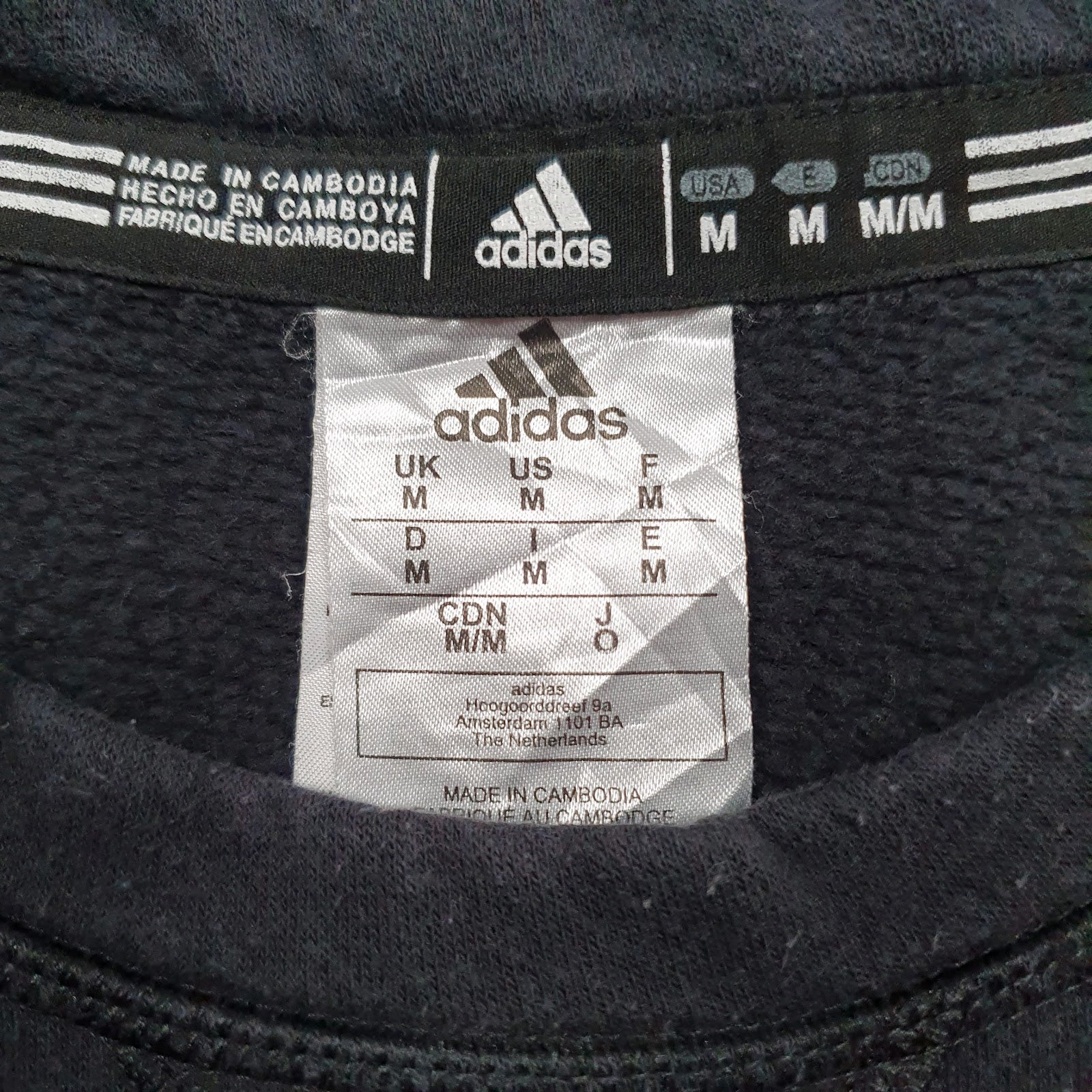 Mens Black Adidas  Crewneck Jumper
