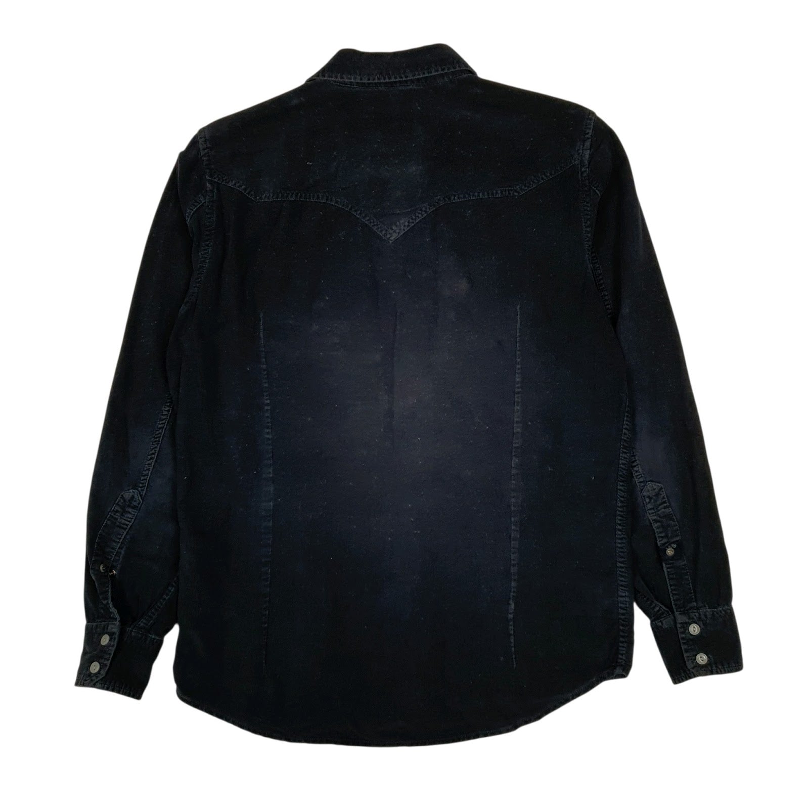 Mens Navy Diesel Corduroy  Shirt
