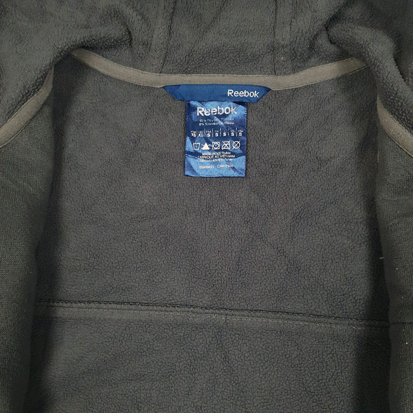 Mens Grey Reebok Windbreaker Hooded Hoodie Coat
