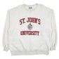 Mens Grey Gear St. John's University Vintage 90s Made In USA Crewneck Jumper