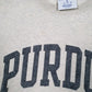 Mens Beige Champion Purdue University Crewneck Jumper