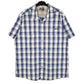 Mens Blue Eddie Bauer Hiking Walking Short Sleeve Shirt