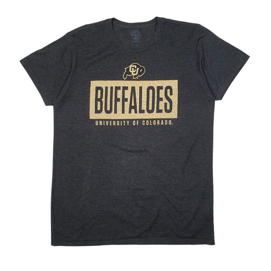 Mens Grey Rivalry Threads Colorado University Buffaloes Short Sleeve T Shirt