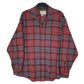 Mens Grey Eddie Bauer Flannel Long Sleeve Shirt