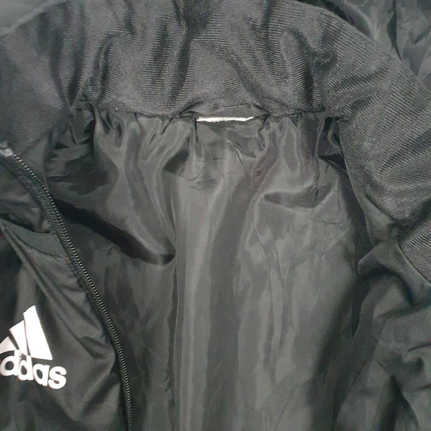 Mens Black Adidas  Cardigan Coat