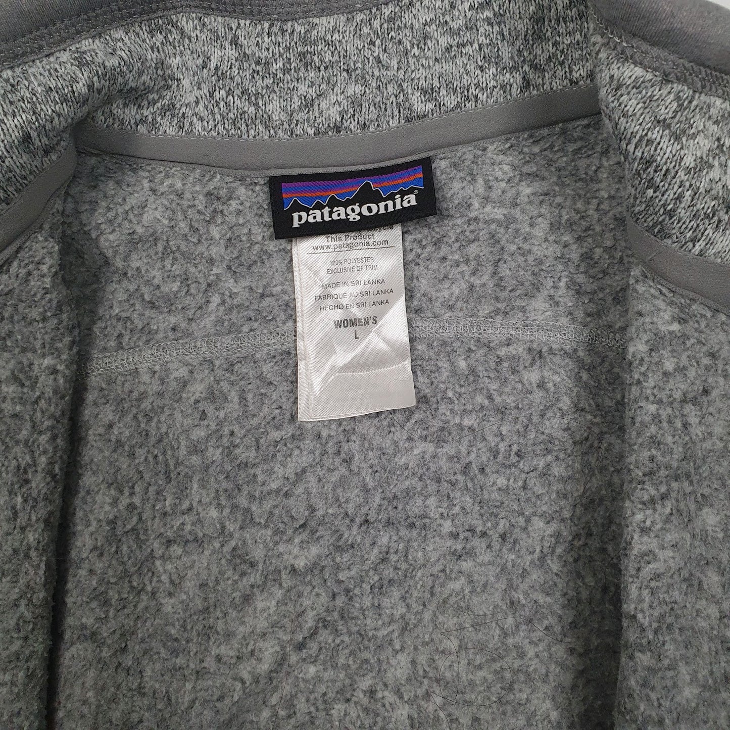 Womens Grey Patagonia Better Sweater Vest Bodywarmer Gilet Jumper