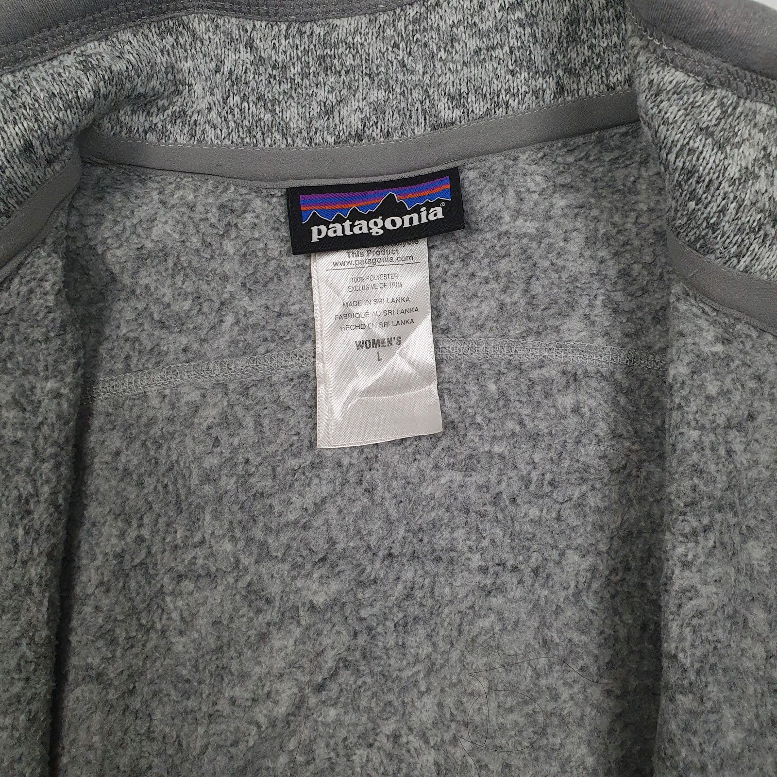 Womens Grey Patagonia Better Sweater Vest Bodywarmer Gilet Jumper