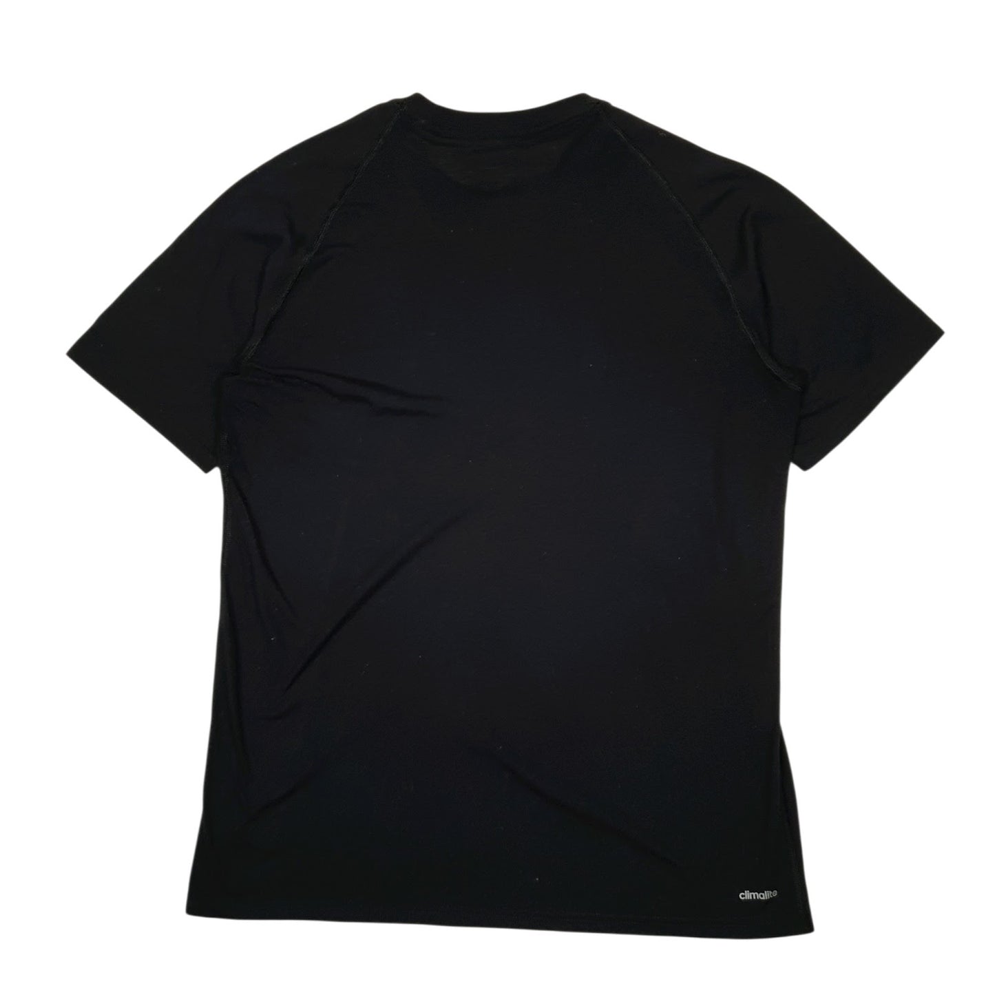 Mens Black Adidas Climalite  T Shirt
