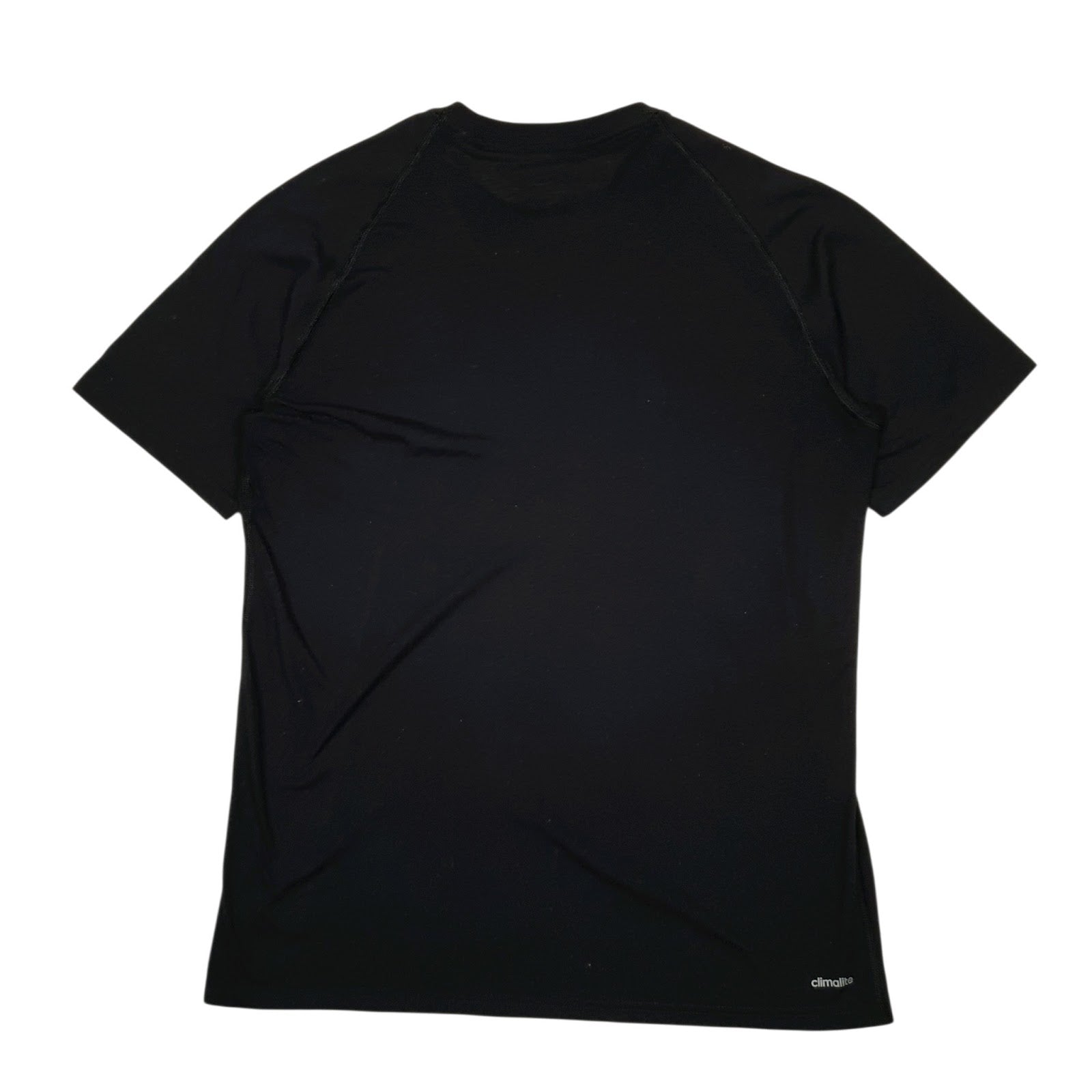 Mens Black Adidas Climalite  T Shirt
