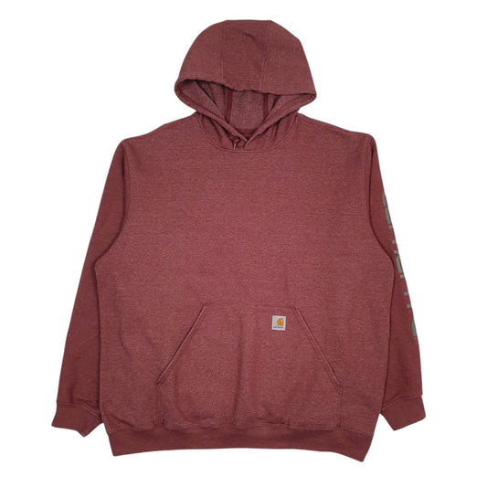 Mens Red Carhartt  Hoodie Jumper