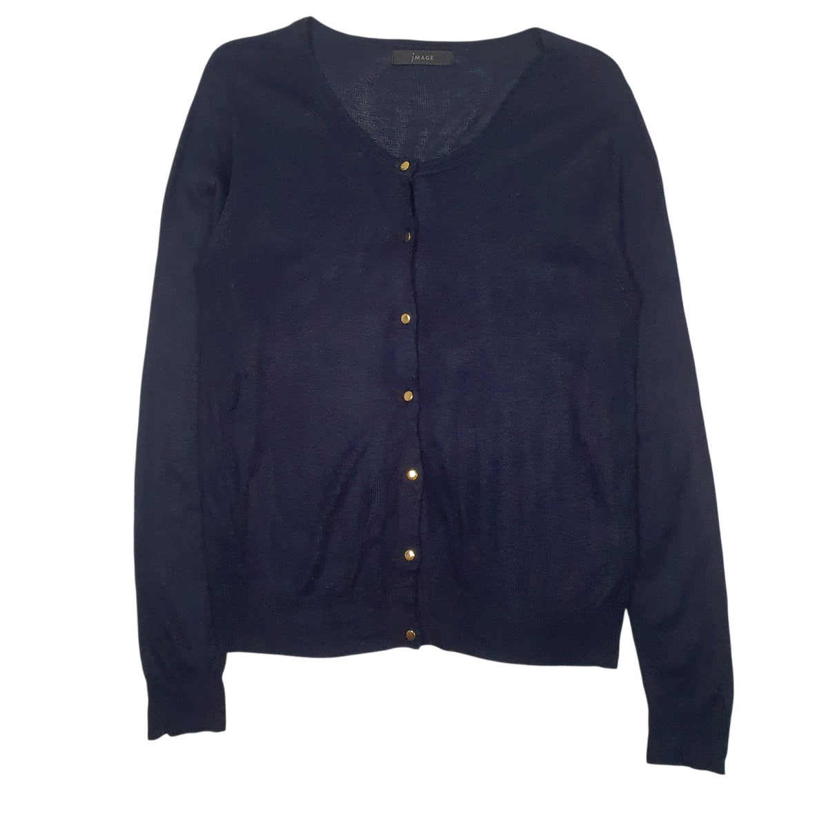 Womens Navy Image  Long Sleeve T Shirt