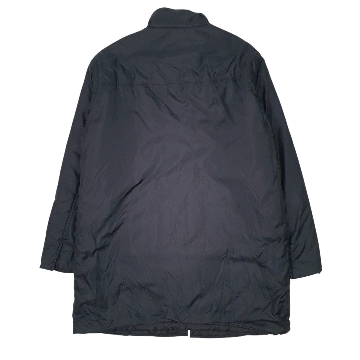 Mens Black Lotto Longline  Coat