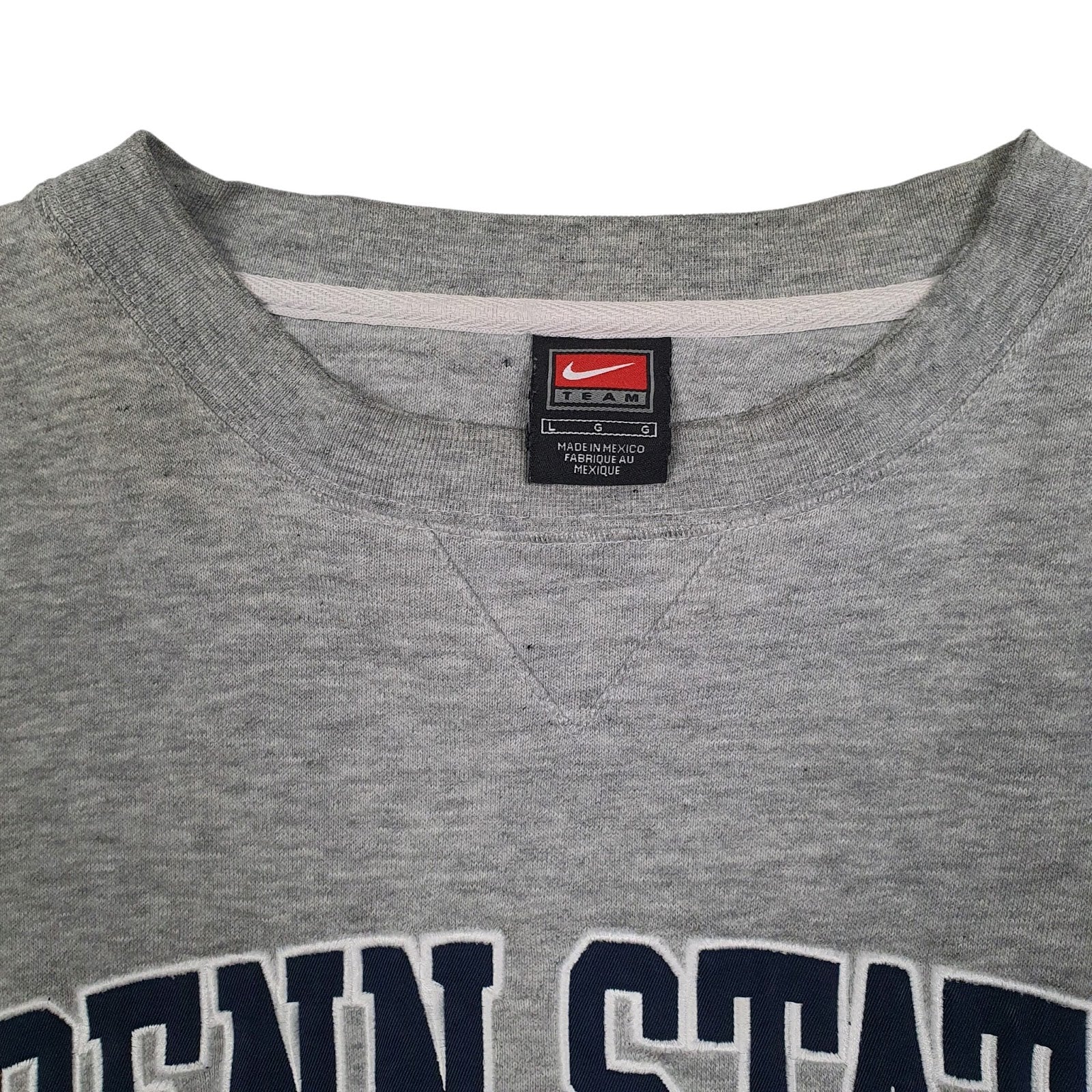 Mens Grey Nike Penn State Vintage 90s Crewneck Jumper