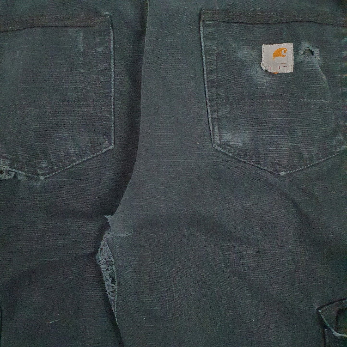 Mens Black Carhartt B342BLK Workwear Double Knee  Trousers