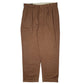 Mens Brown Polo Ralph Lauren Vintage 90s Double Pleated Chino Trousers