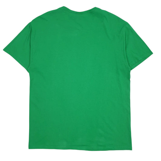 Mens Green Fruit Of The Loom Summerville Green Wave  T Shirt