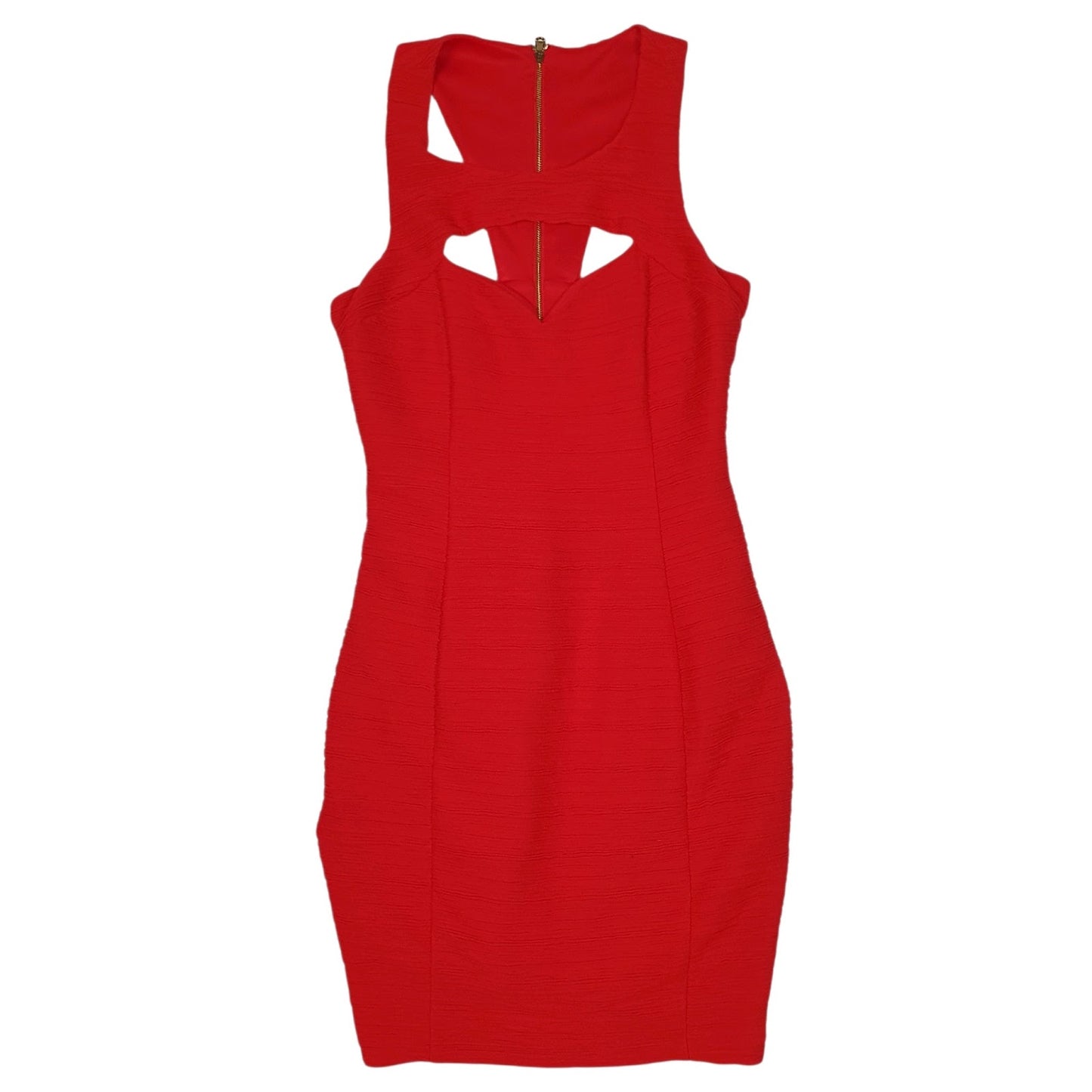 Womens Red Guess Evening Party Sleeveless Dress