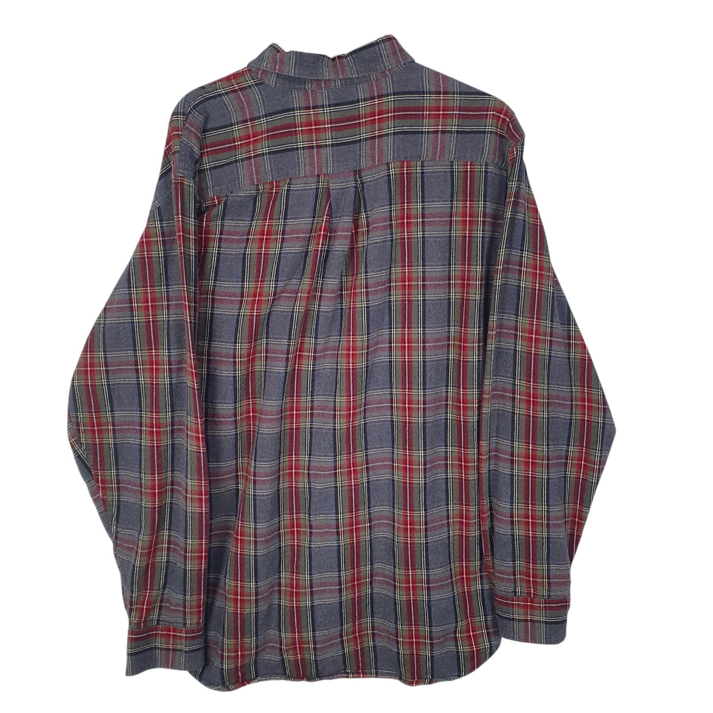 Mens Grey L.L.Bean Flannel  Shirt