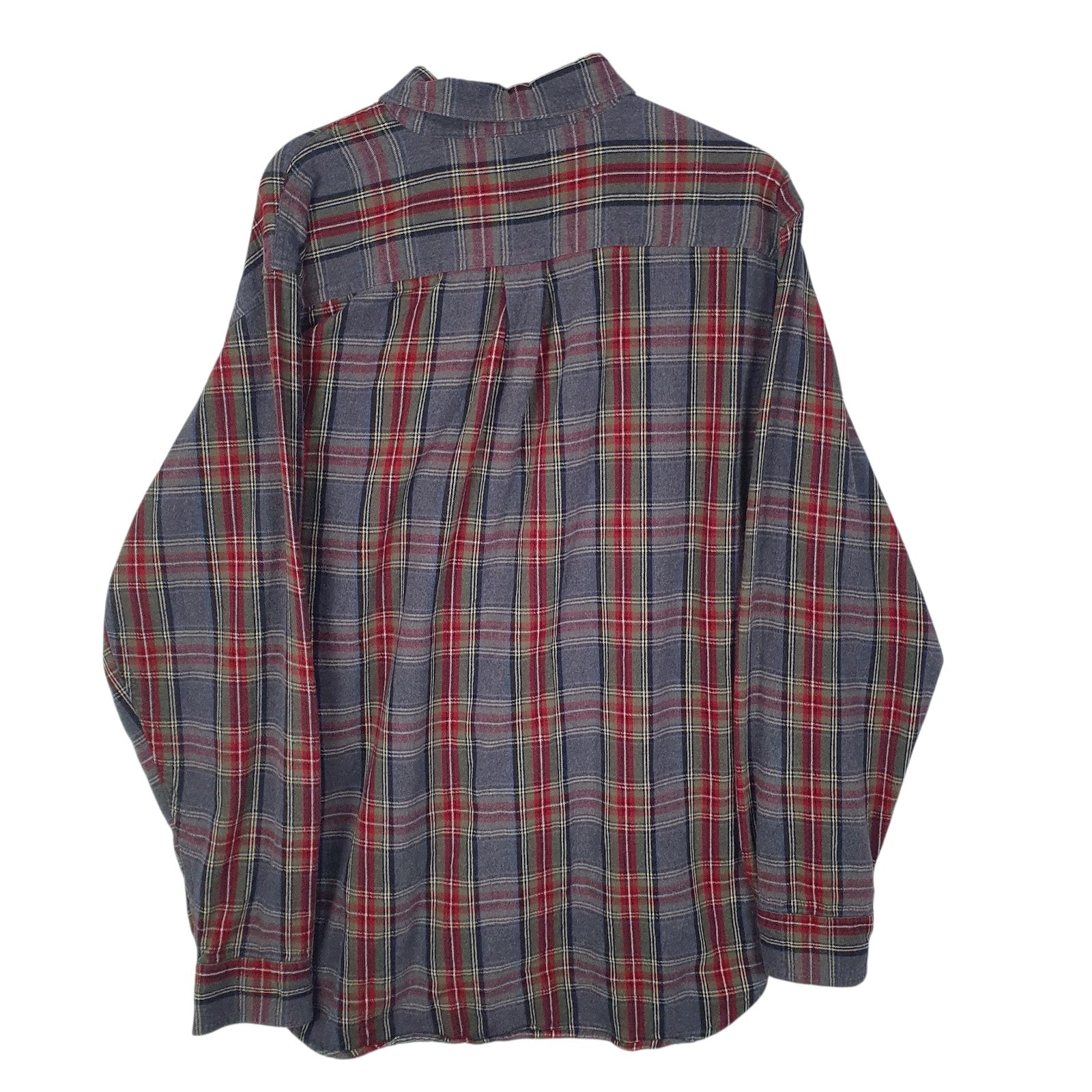 Mens Grey L.L.Bean Flannel  Shirt