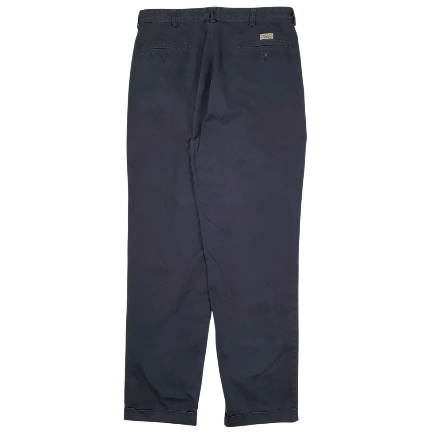 Mens Navy Polo Ralph Lauren Hammond Pant Pleated Vintage 90s  Trousers