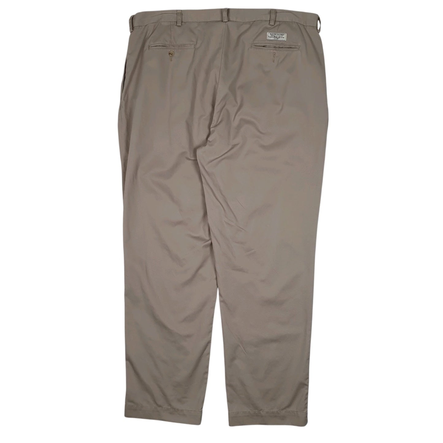 Mens Beige Polo Ralph Lauren Andrew Pant Double Pleated  Trousers