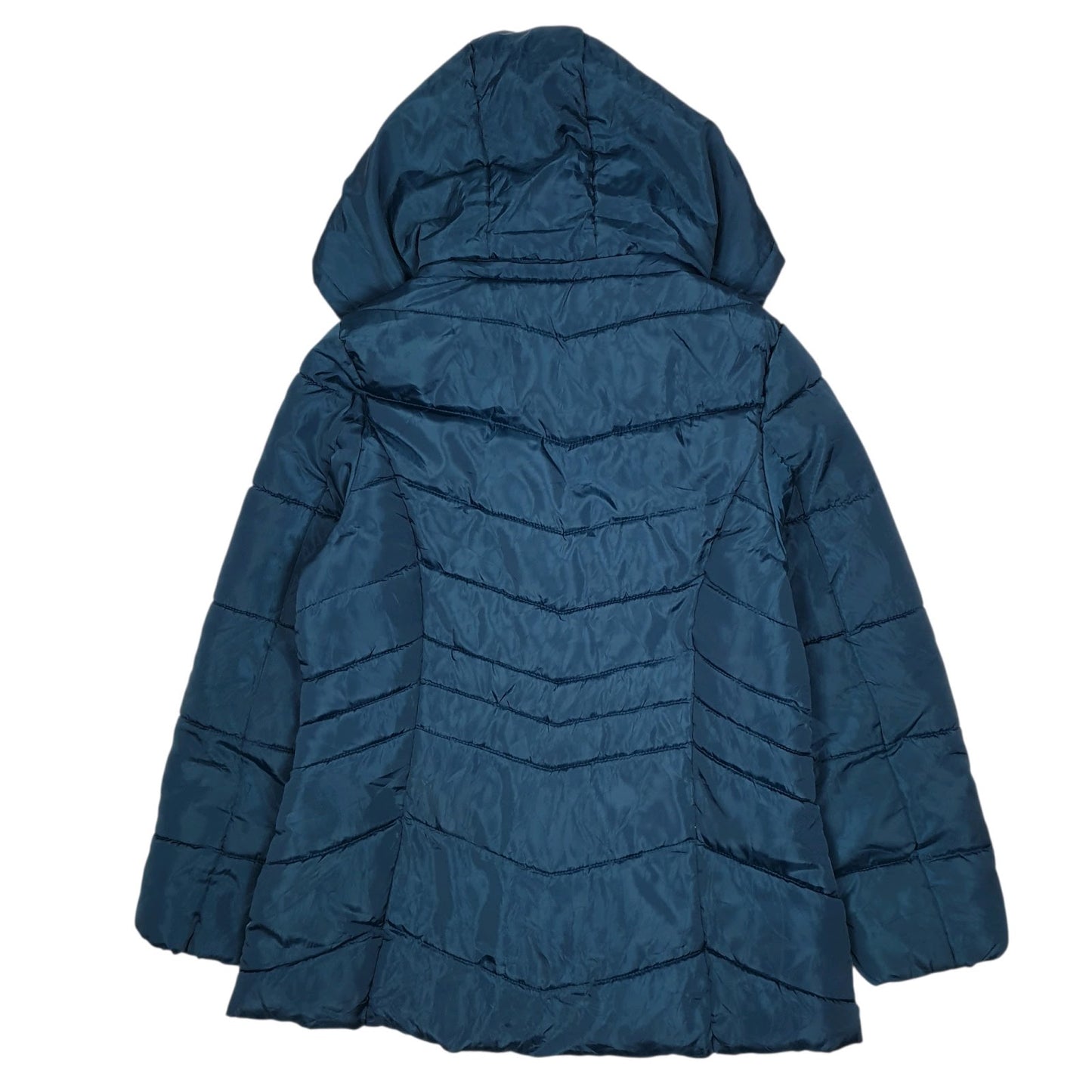 Womens Blue Reebok Parka Hooded  Coat