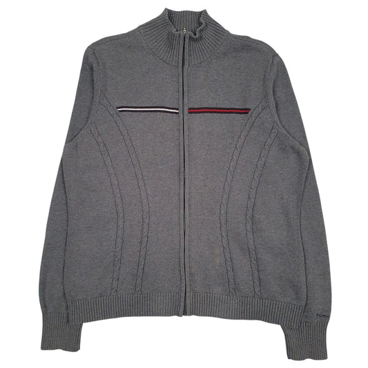 Mens Grey Tommy Hilfiger  Full Zip Jumper
