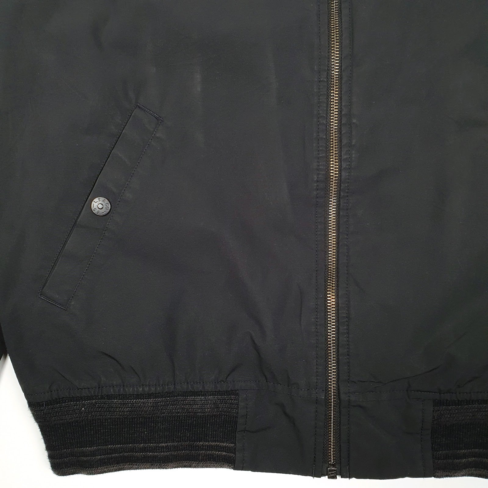 Mens Black Levis Windbreaker  Coat