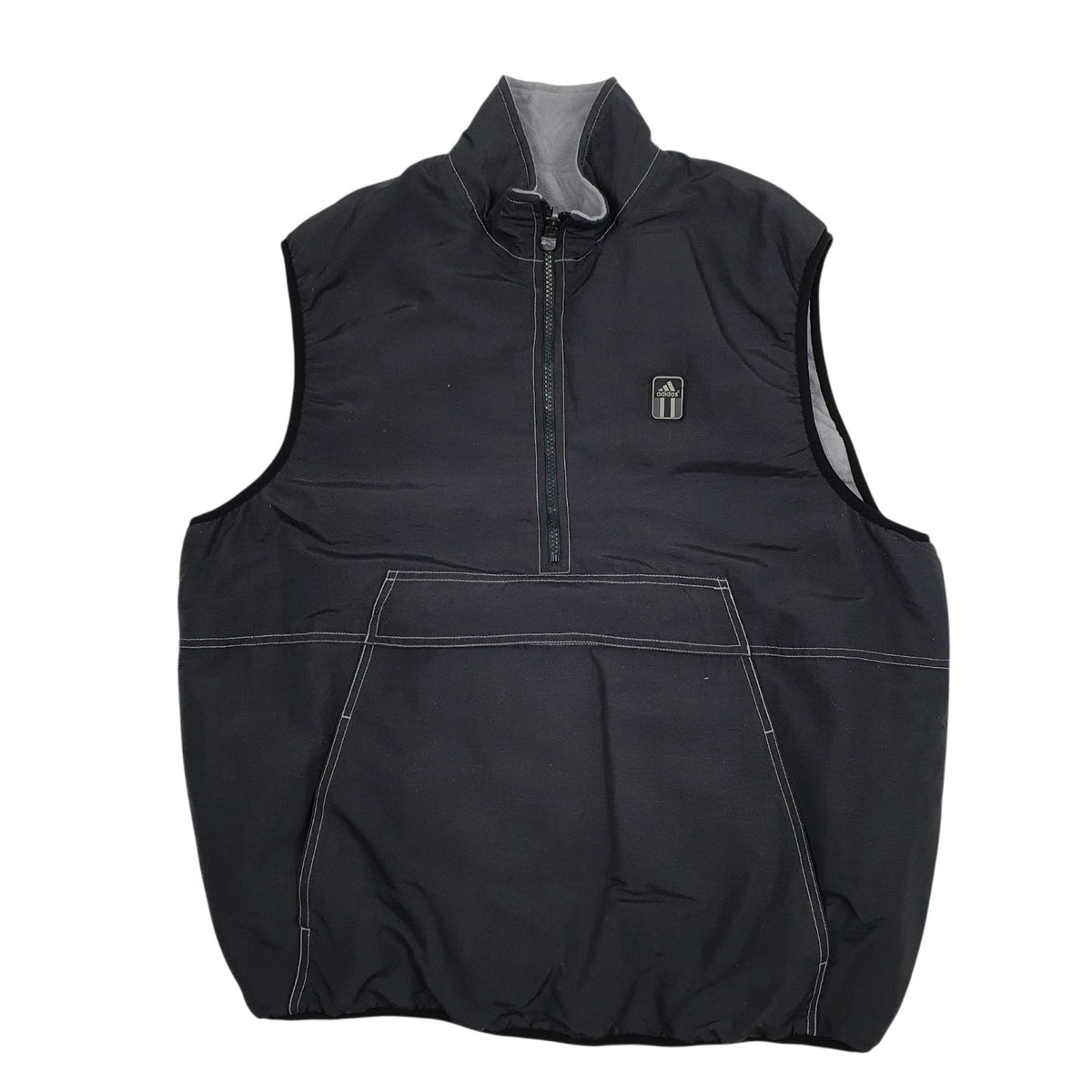Mens Grey Adidas Reversible Fleece  Coat