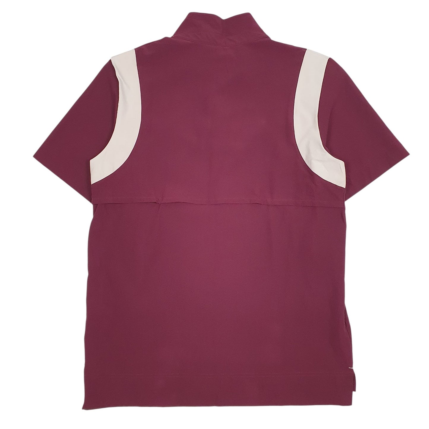 Mens Burgundy Nike Active Wear Quarter Zip Jumper