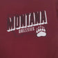 Mens Burgundy Russel Athletic Montana Grizzlies  T Shirt