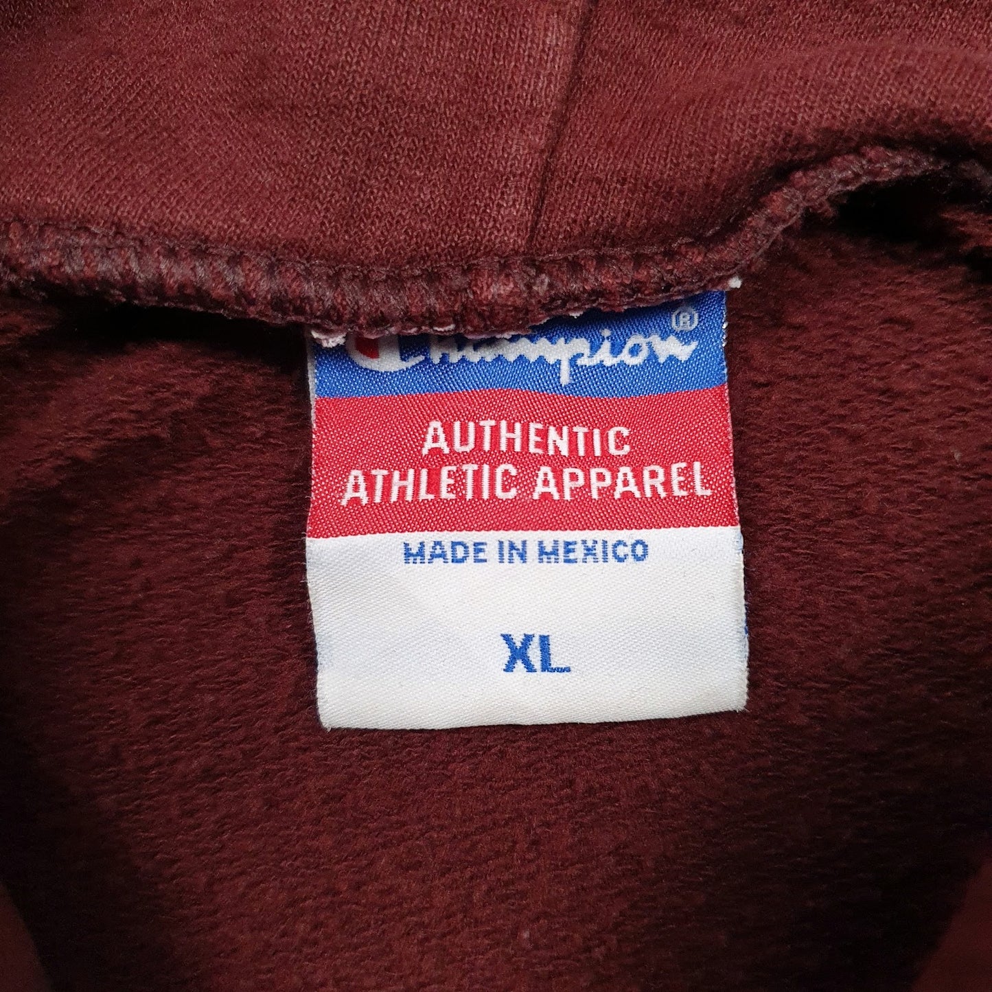 Mens Burgundy Champion  Hoodie Jumper