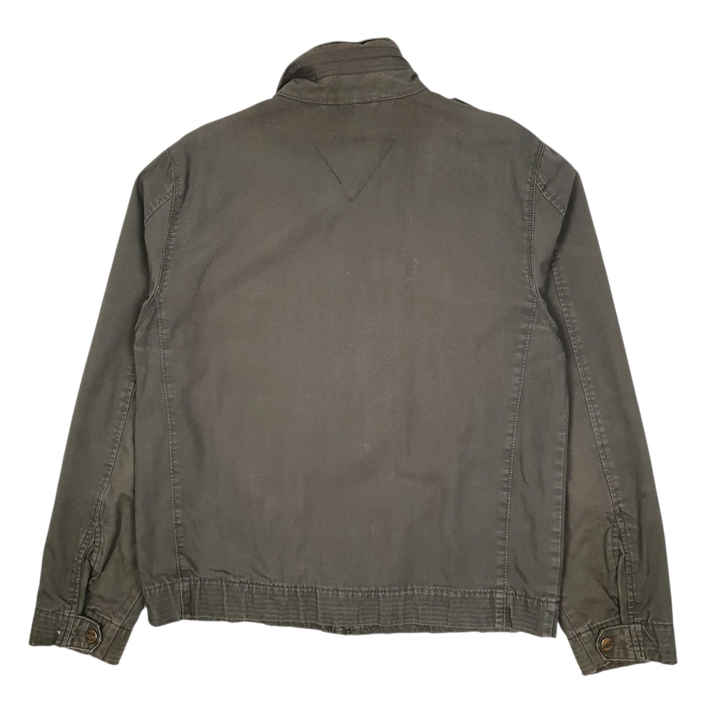 Mens Green Levis Military Windbreaker Harrington  Coat